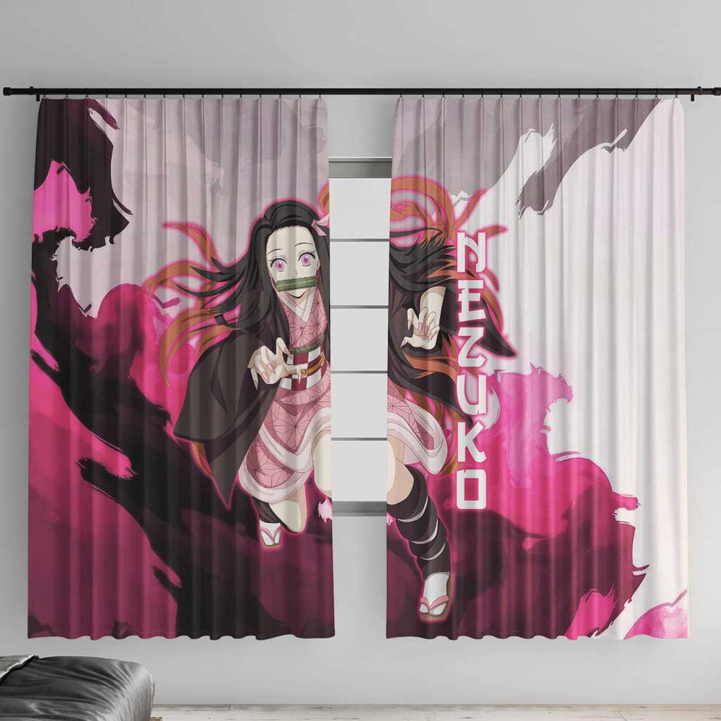 Nezuko - Demon Slayer Window Curtain Anime Style