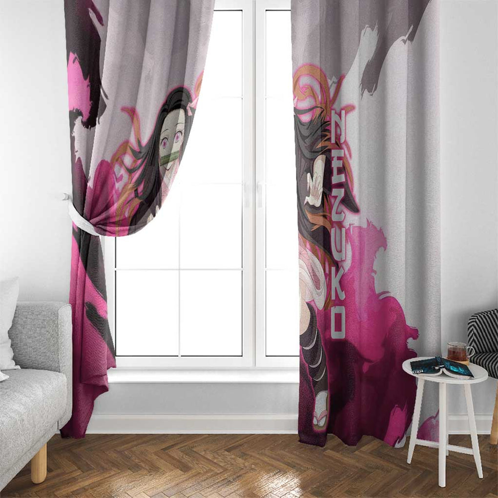 Nezuko - Demon Slayer Window Curtain Anime Style