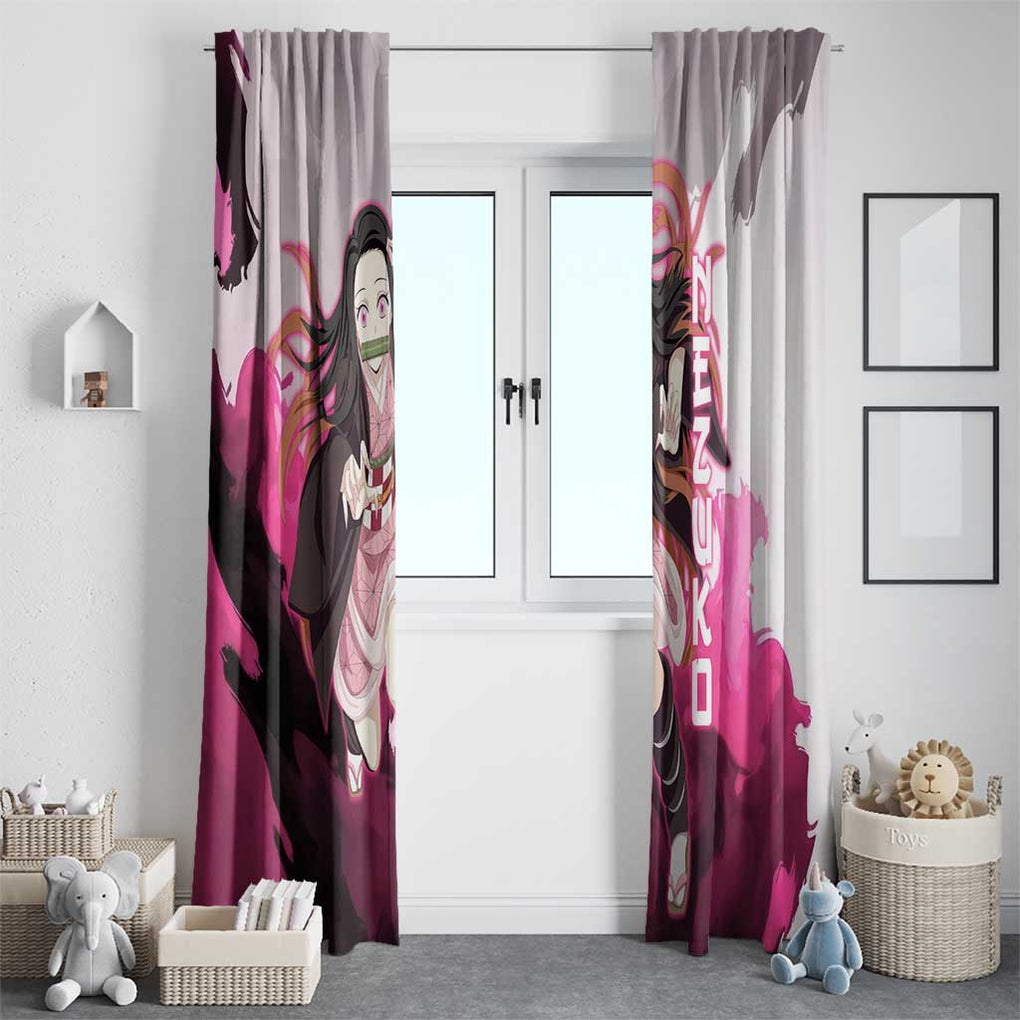 Nezuko - Demon Slayer Window Curtain Anime Style