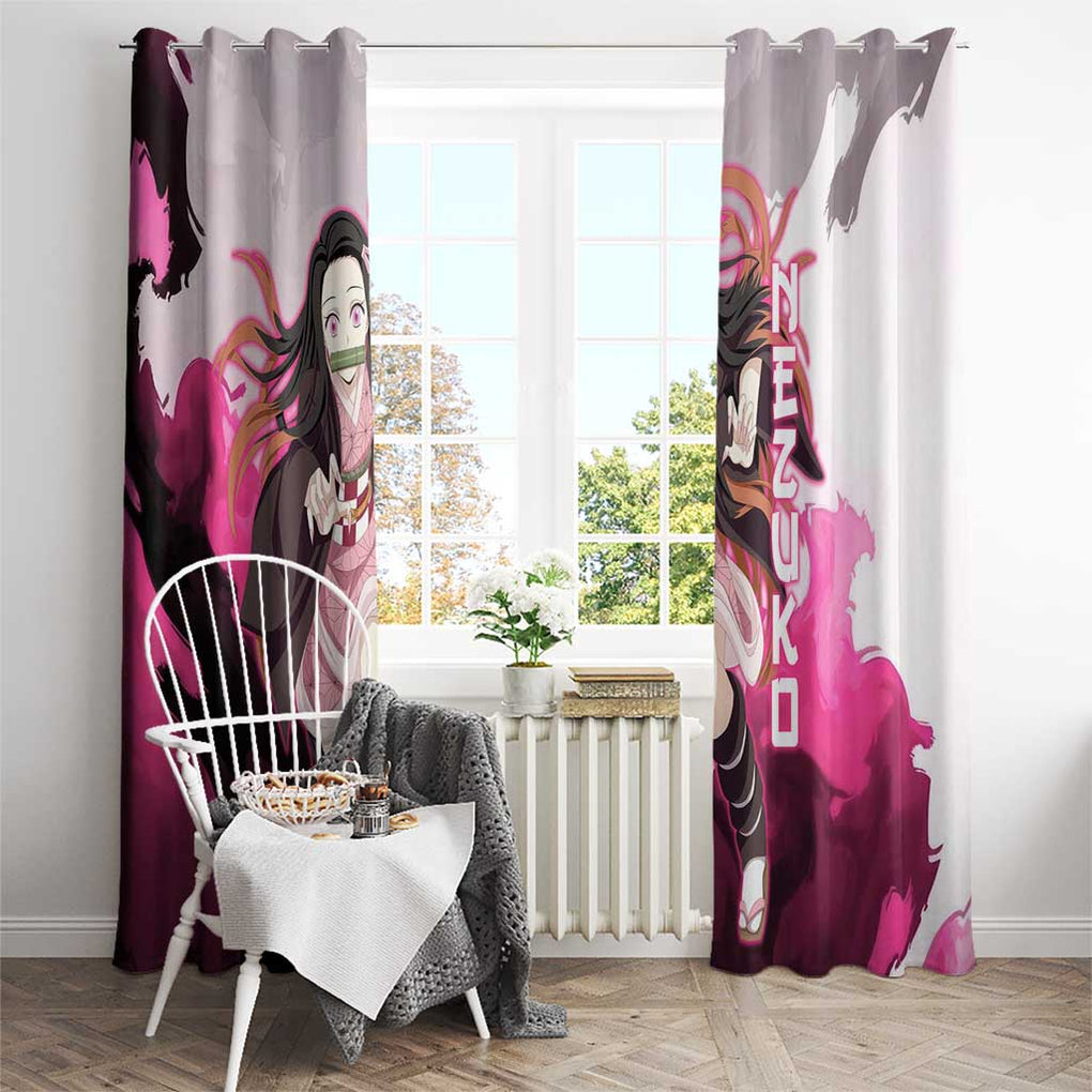 Nezuko - Demon Slayer Window Curtain Anime Style