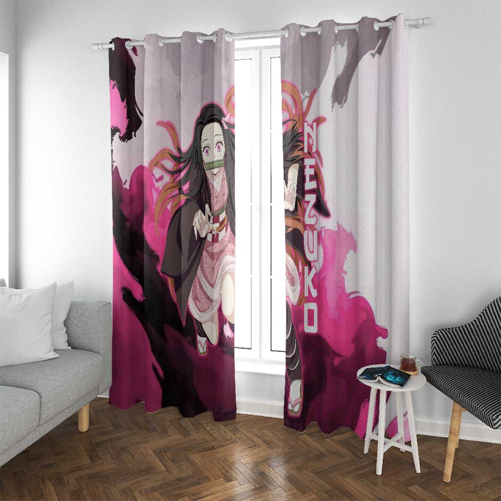 Nezuko - Demon Slayer Window Curtain Anime Style