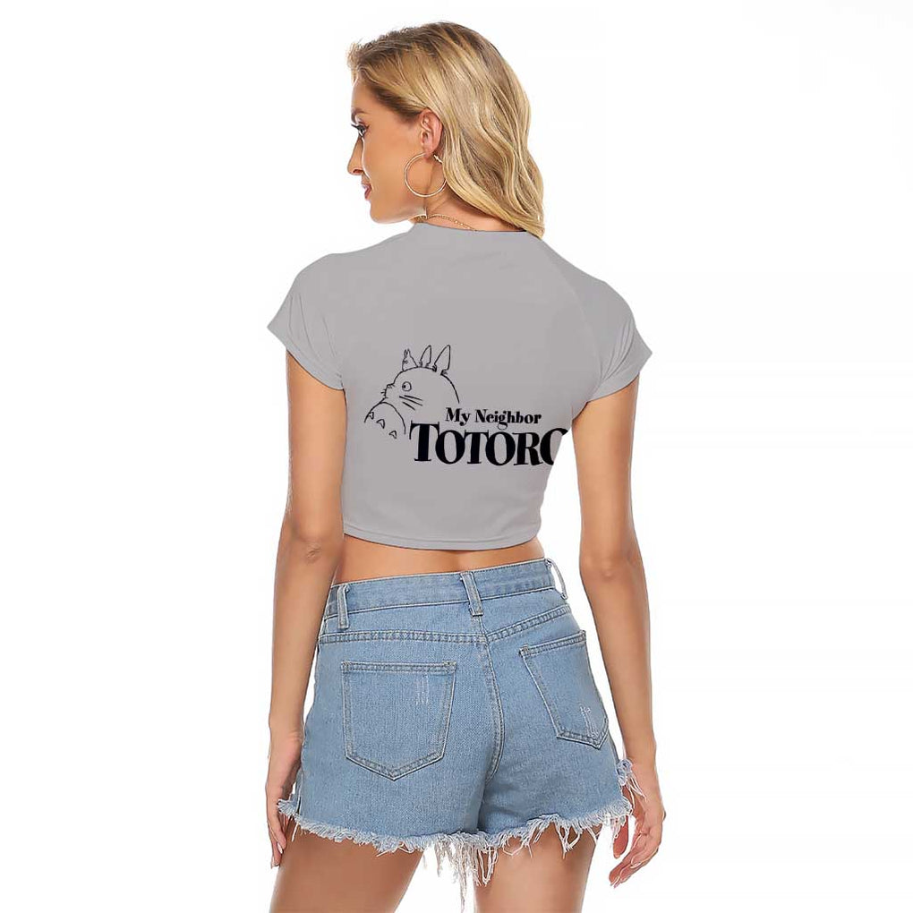 Totoro My Neighbor Totoro Raglan Cropped T Shirt Ghibli Anime Style