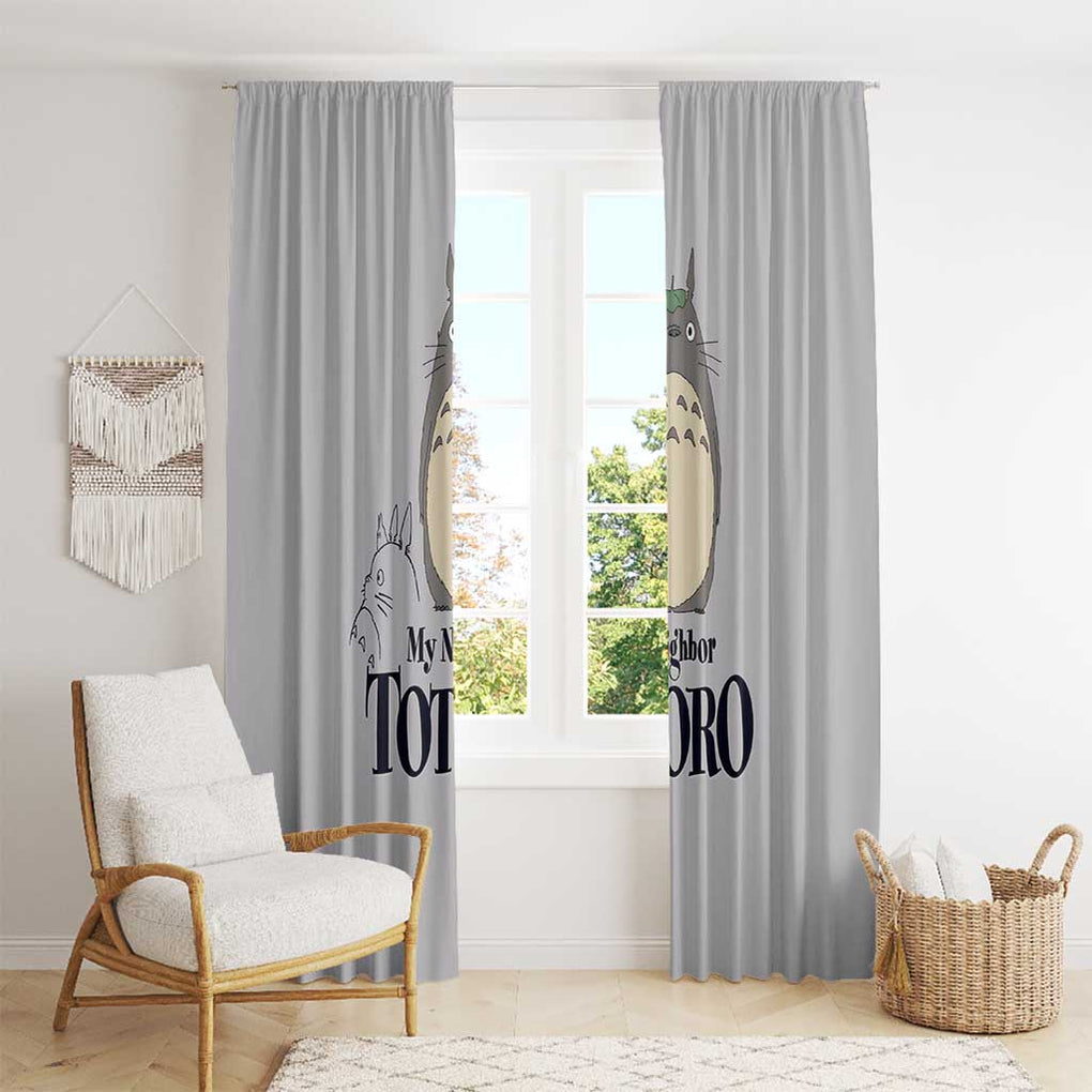 Totoro My Neighbor Totoro Window Curtain Ghibli Anime Style