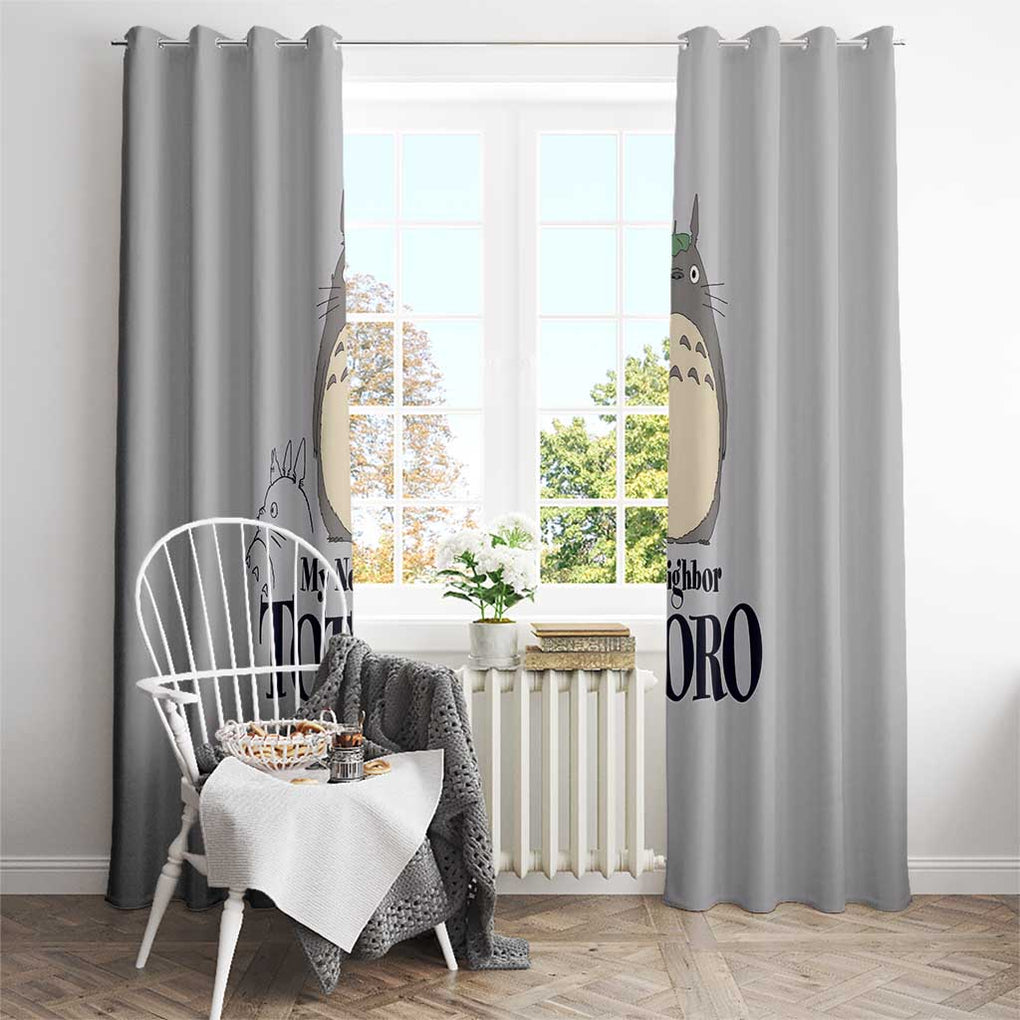 Totoro My Neighbor Totoro Window Curtain Ghibli Anime Style