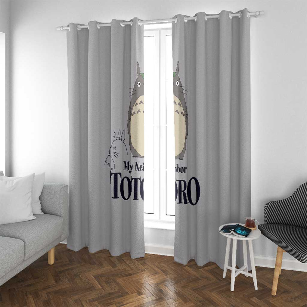 Totoro My Neighbor Totoro Window Curtain Ghibli Anime Style