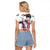 Kanao - Demon Slayer Raglan Cropped T Shirt Anime Style