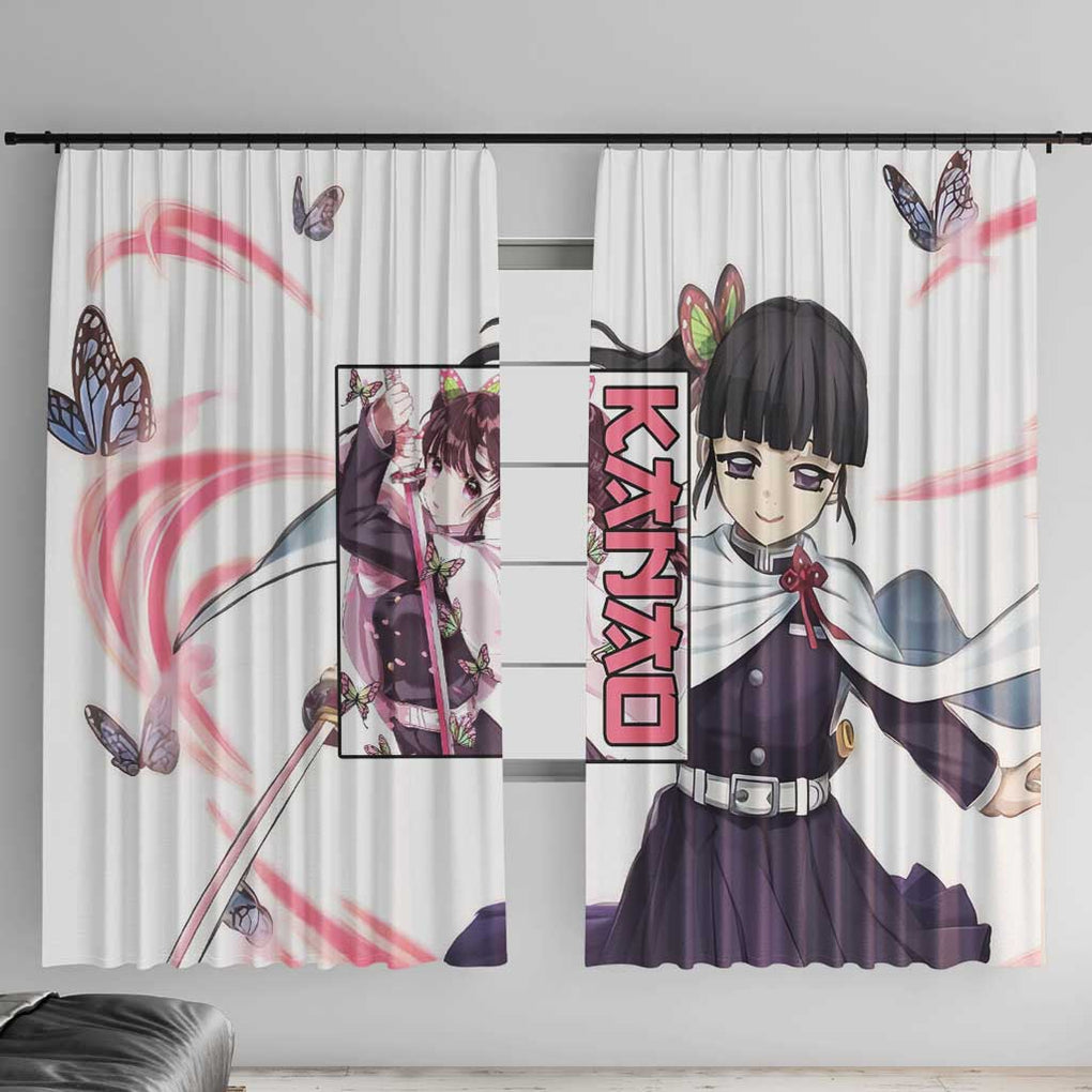 Kanao - Demon Slayer Window Curtain Anime Style
