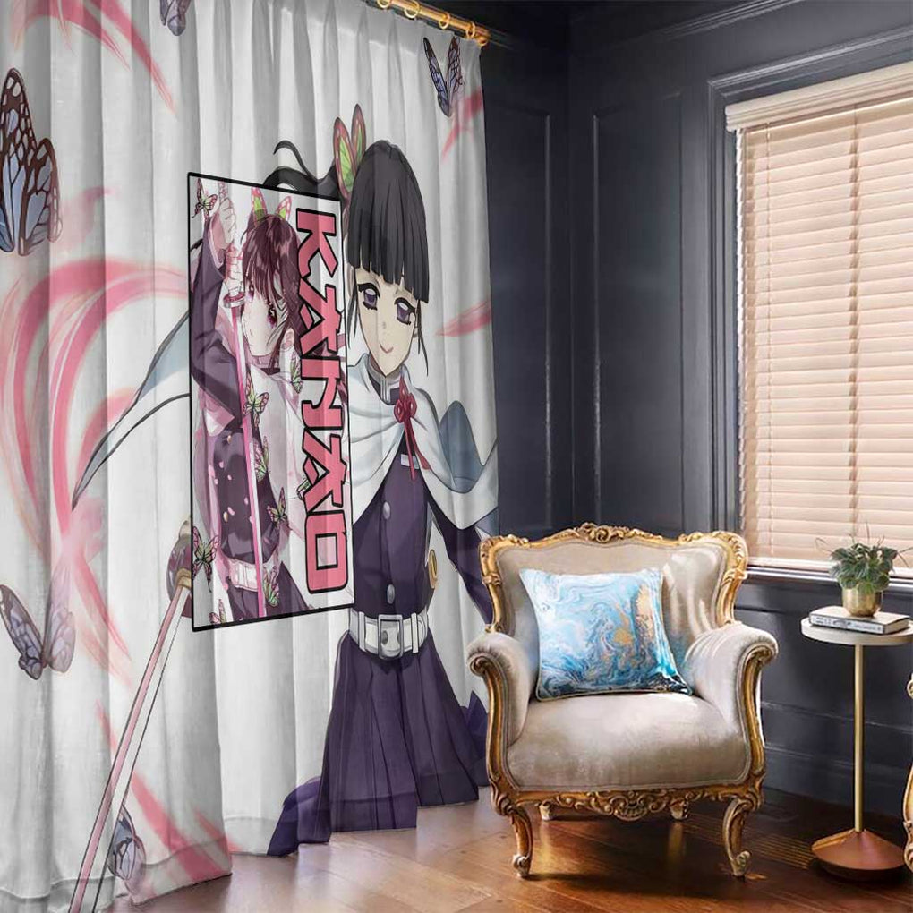 Kanao - Demon Slayer Window Curtain Anime Style