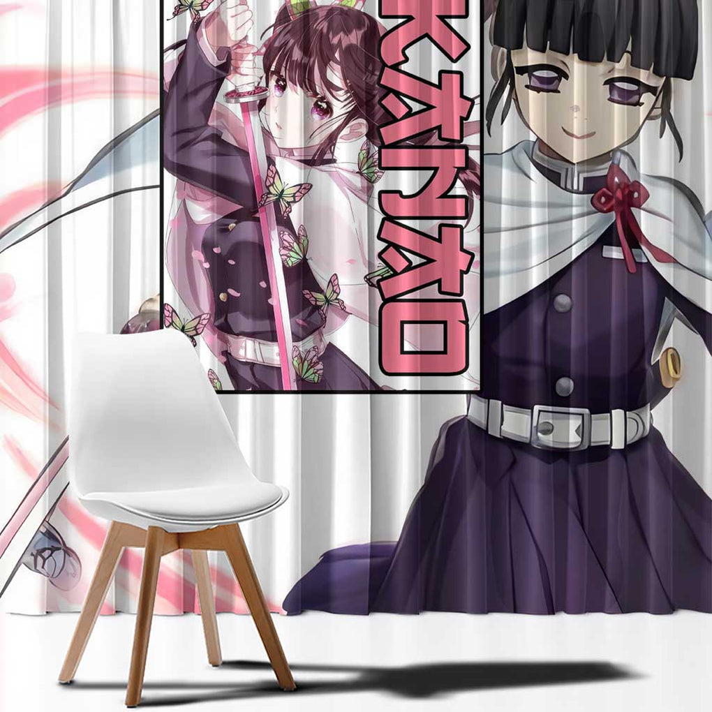 Kanao - Demon Slayer Window Curtain Anime Style