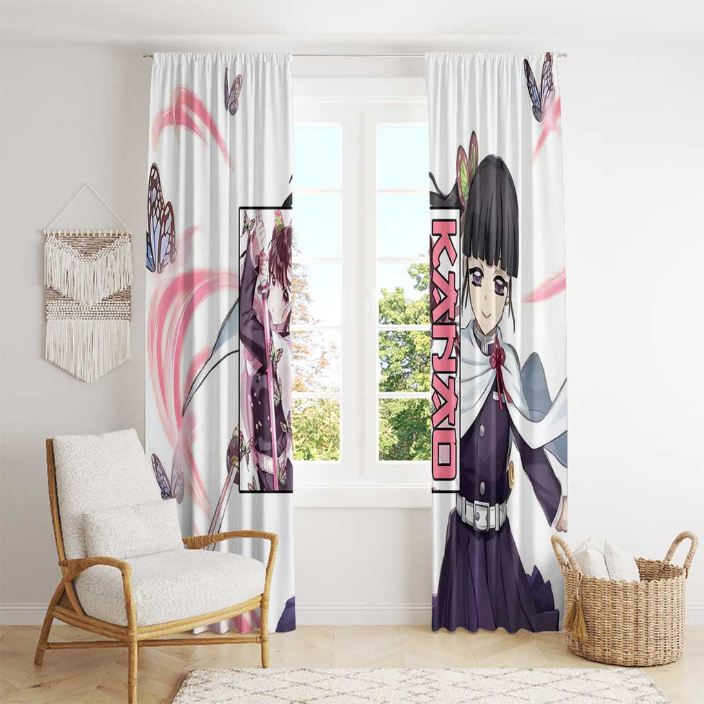 Kanao - Demon Slayer Window Curtain Anime Style