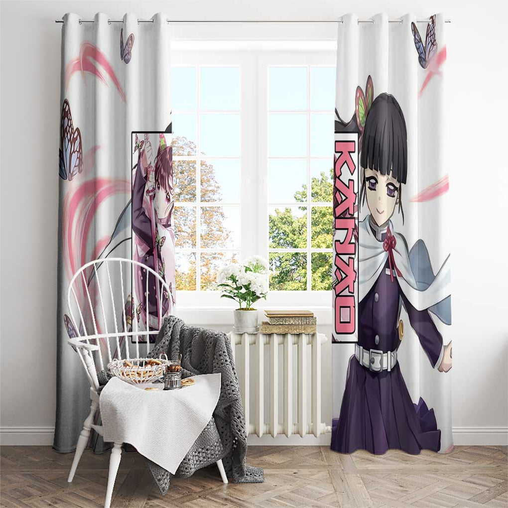Kanao - Demon Slayer Window Curtain Anime Style