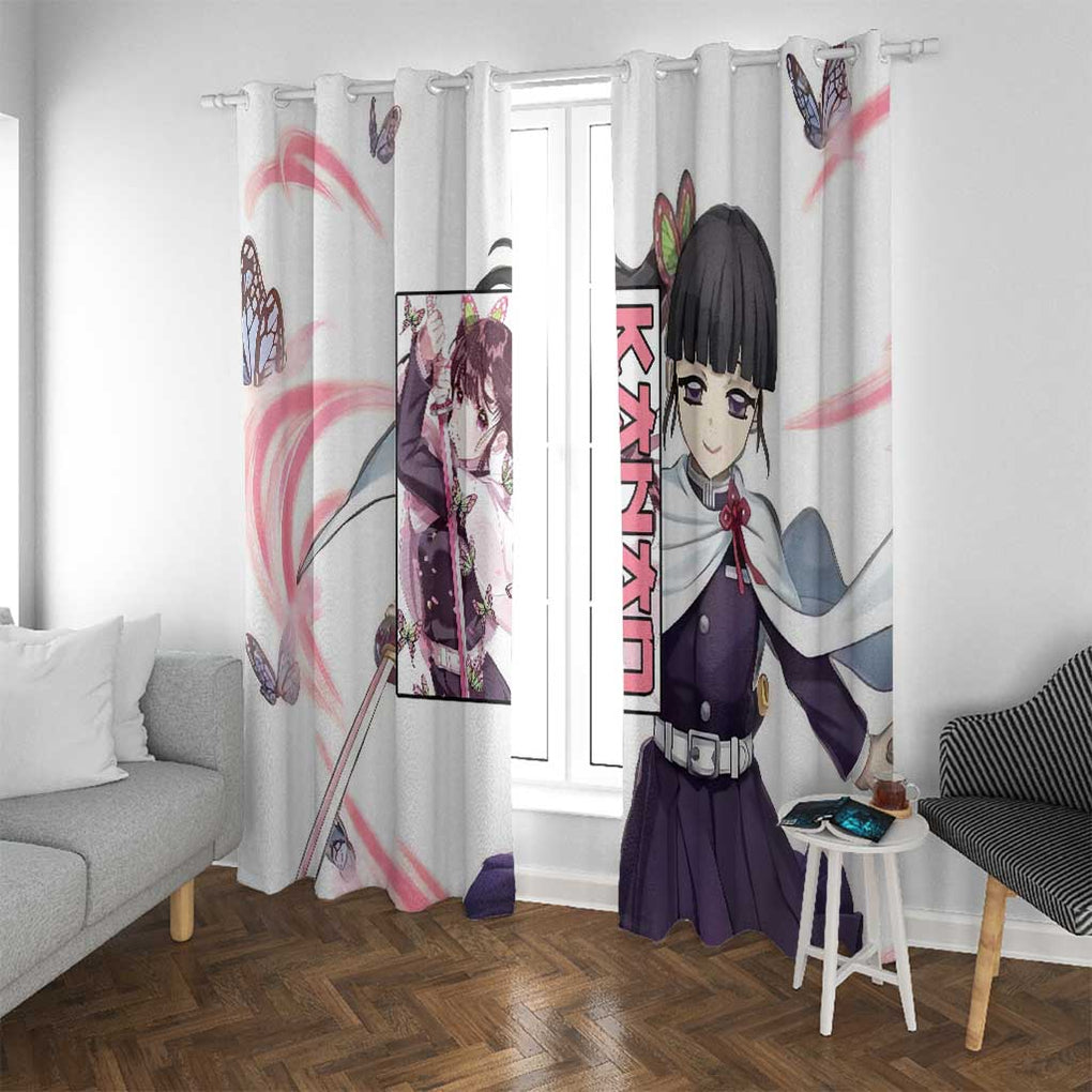 Kanao - Demon Slayer Window Curtain Anime Style