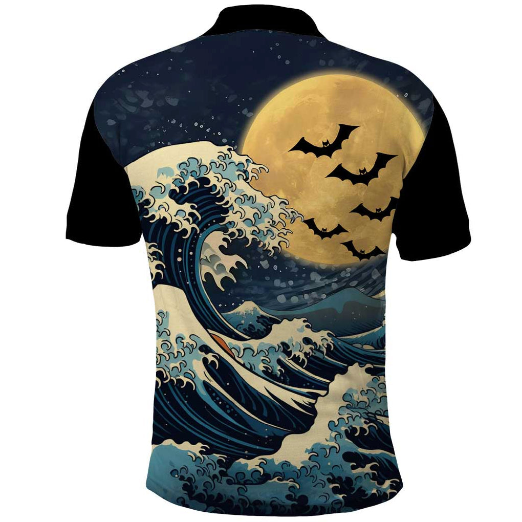Kanagawa Wave Janpan Halloween Polo Shirt Japan Art Style