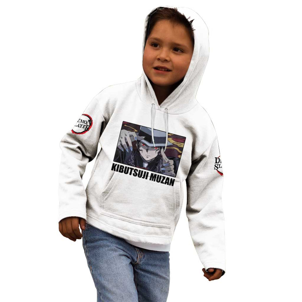 Muzan Kibutsuji - Demon Slayer Kid Hoodie Anime Style