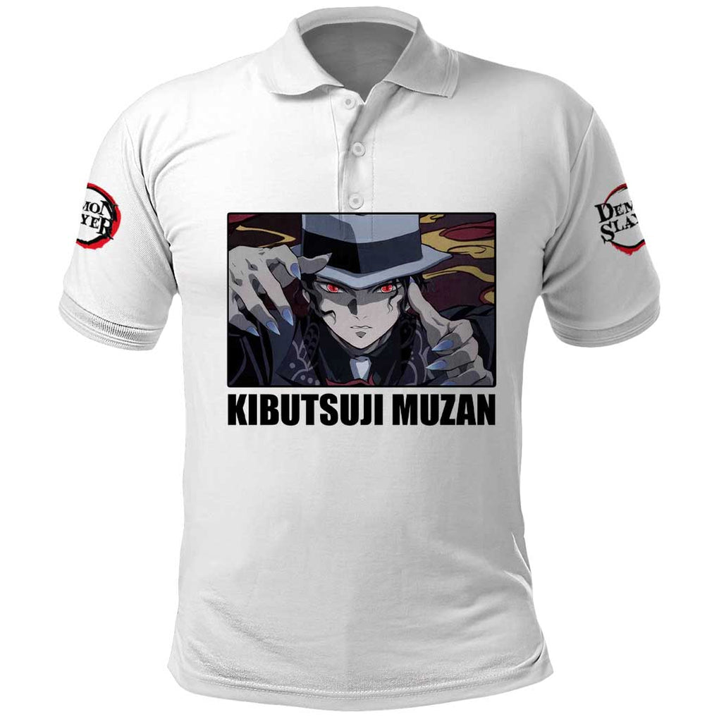 Muzan Kibutsuji - Demon Slayer Polo Shirt Anime Style
