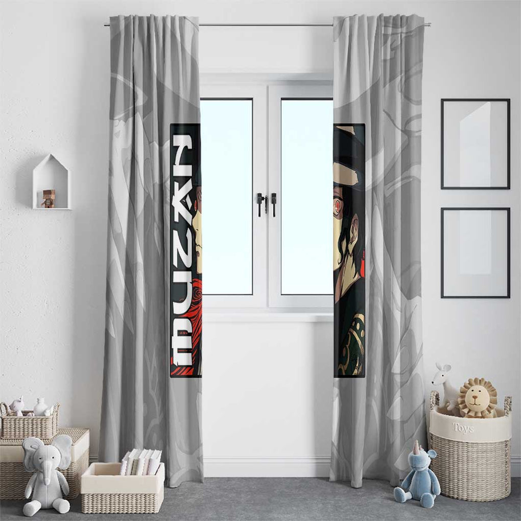 Muzan Kibutsuji - Demon Slayer Window Curtain Anime Style