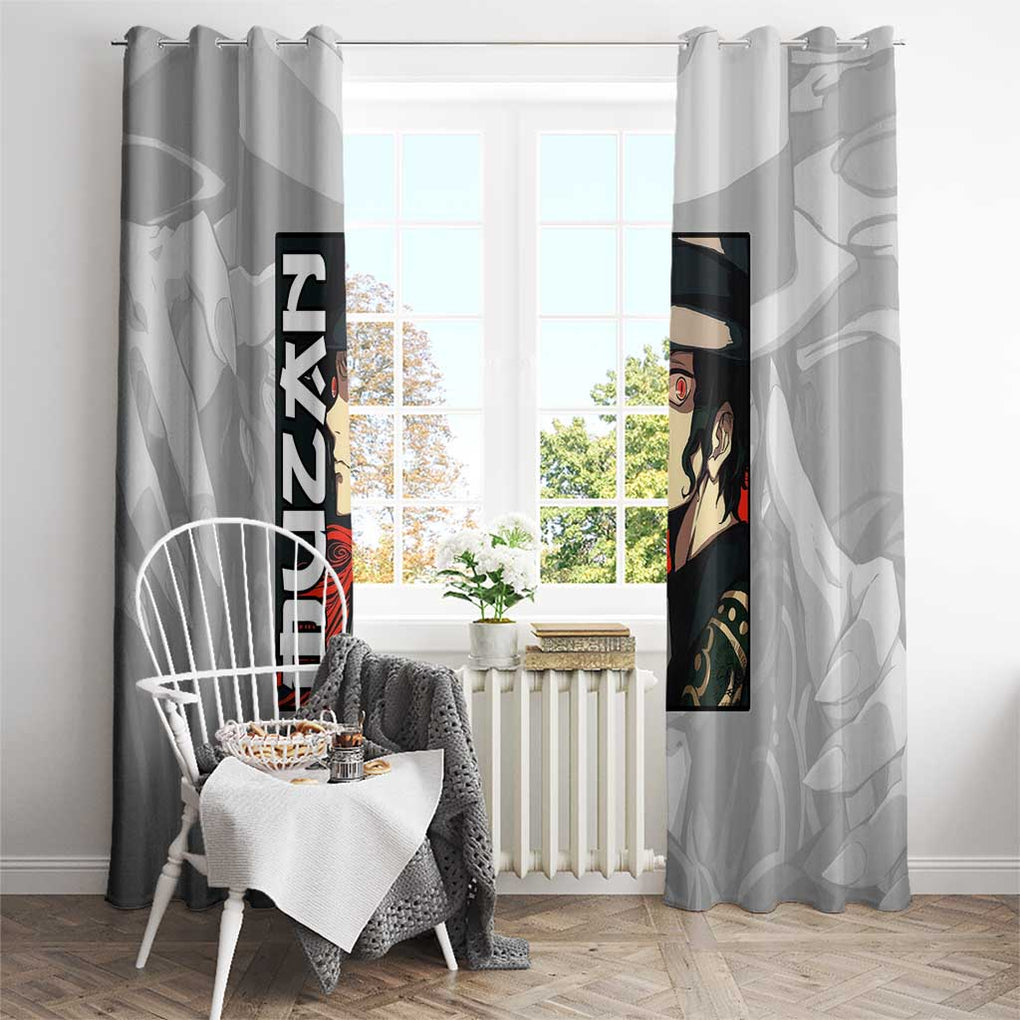 Muzan Kibutsuji - Demon Slayer Window Curtain Anime Style