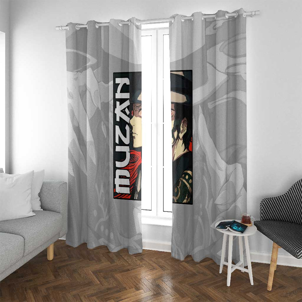 Muzan Kibutsuji - Demon Slayer Window Curtain Anime Style