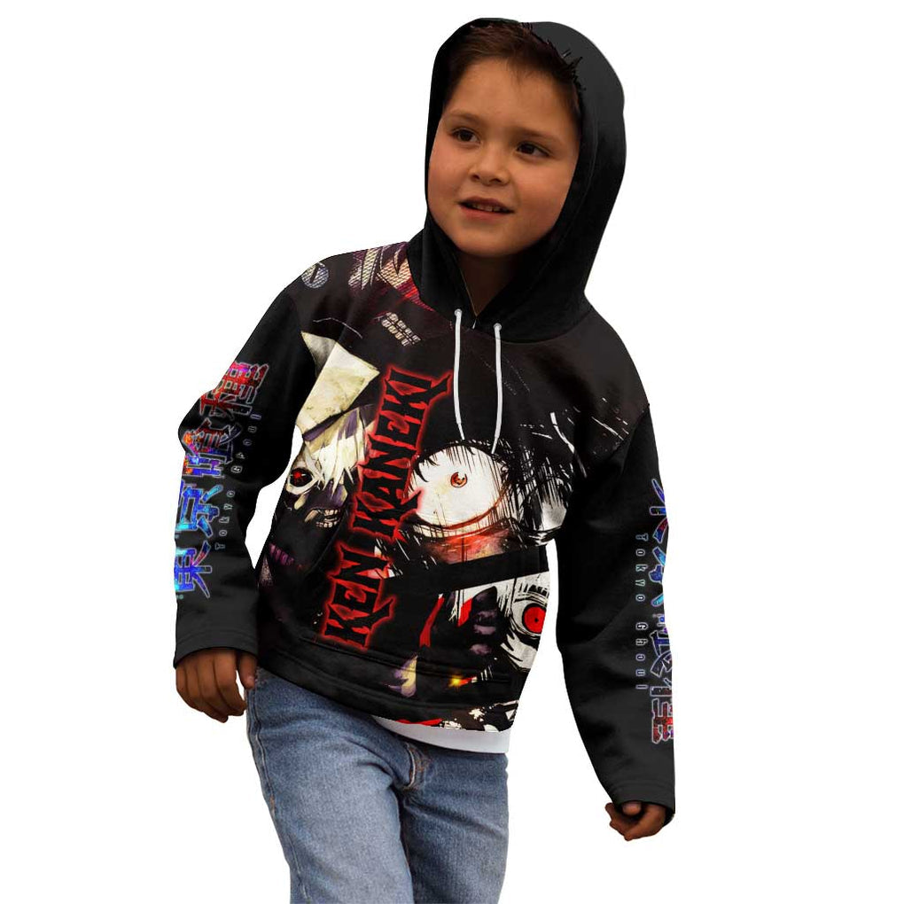 Kaneki Ken Tokyo Ghoul Grunge Kid Hoodie Anime Style