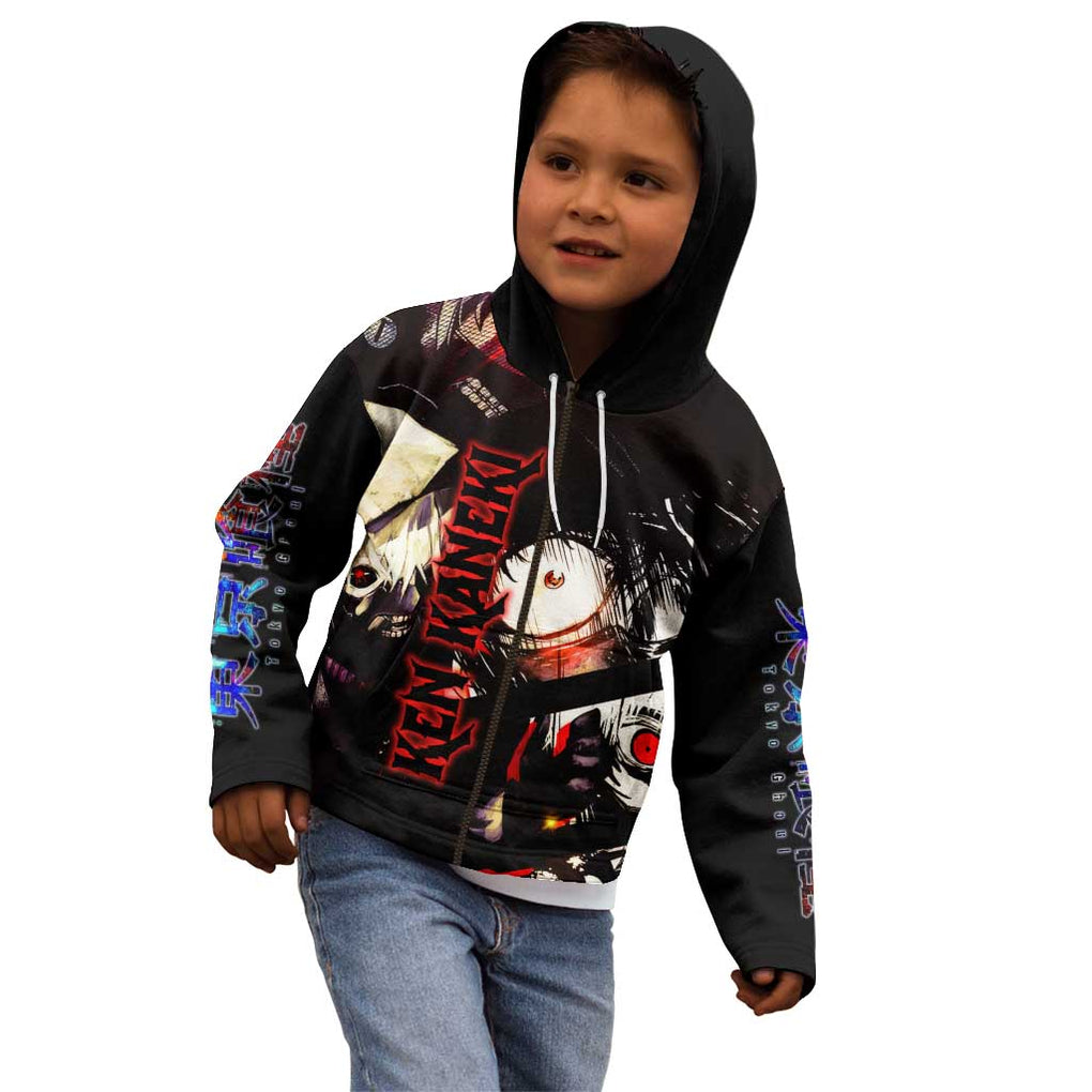 Kaneki Ken Tokyo Ghoul Grunge Kid Hoodie Anime Style