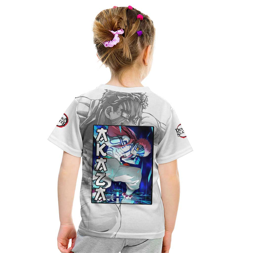 Akaza - Demon Slayer - Kimesu no Yaiba Kid T Shirt Japan Art Style