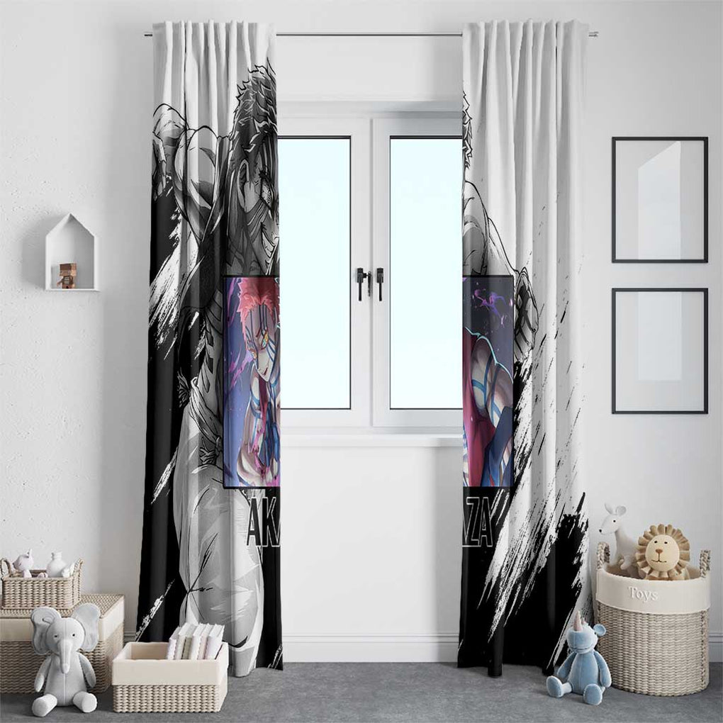 Akaza - Demon Slayer - Kimesu no Yaiba Window Curtain Japan Art Style