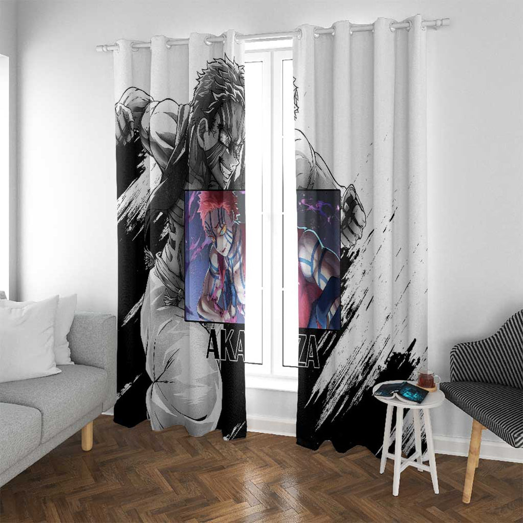 Akaza - Demon Slayer - Kimesu no Yaiba Window Curtain Japan Art Style