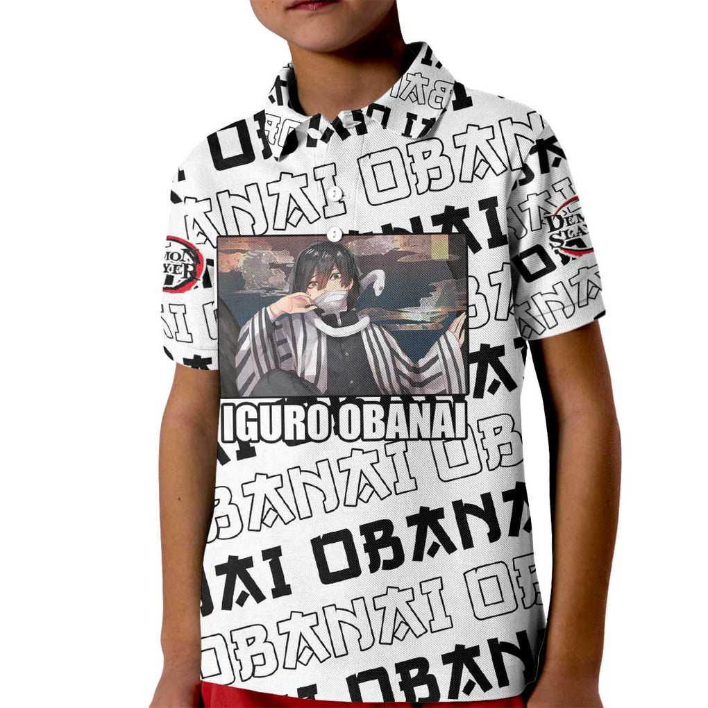Iguro Obanai - Demon Slayer Kid Polo Shirt Anime Style