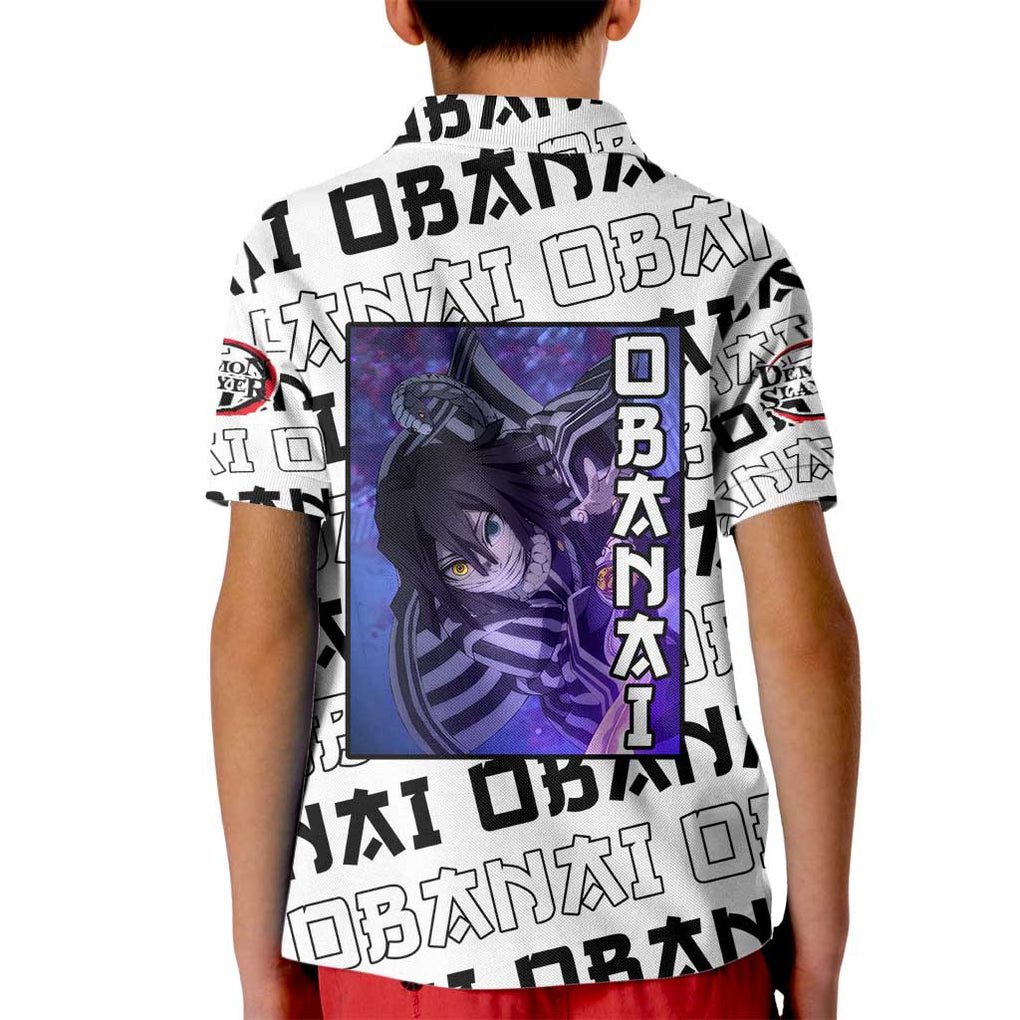 Iguro Obanai - Demon Slayer Kid Polo Shirt Anime Style