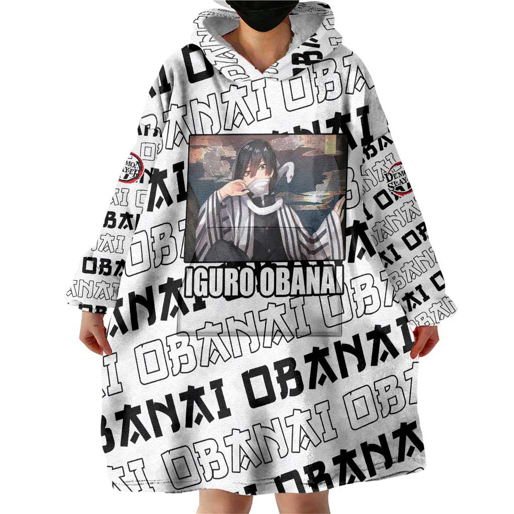 Iguro Obanai - Demon Slayer Wearable Blanket Hoodie Anime Style