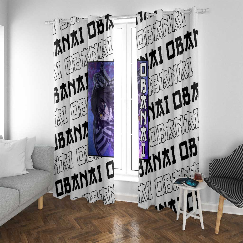 Iguro Obanai - Demon Slayer Window Curtain Anime Style