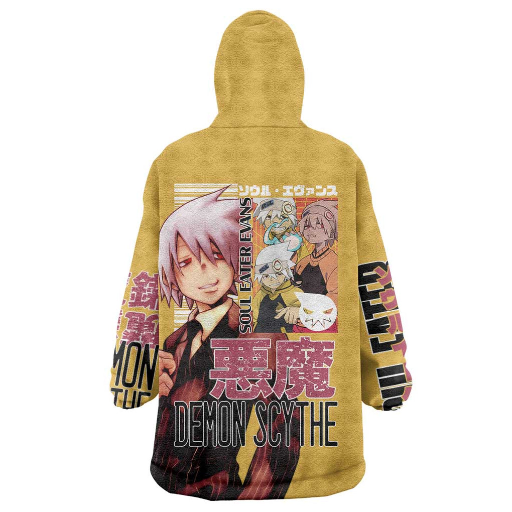 Soul Evans Soul Eater Wearable Blanket Hoodie Anime Style