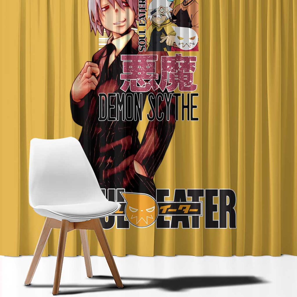 Soul Evans Soul Eater Window Curtain Anime Style