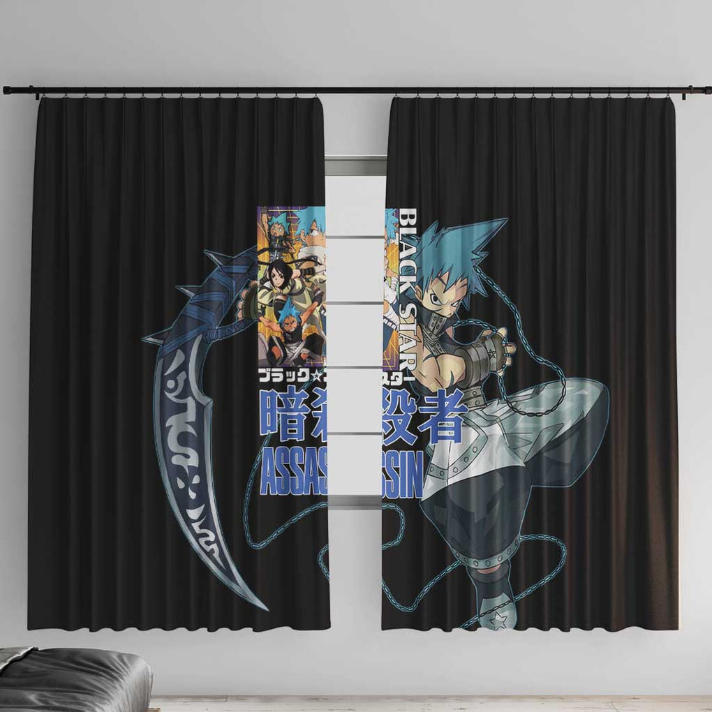 Black Star - Soul Eater Window Curtain Japan Anime Style