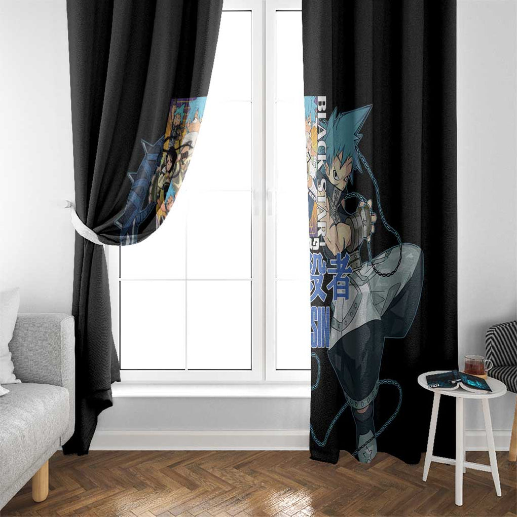 Black Star - Soul Eater Window Curtain Japan Anime Style