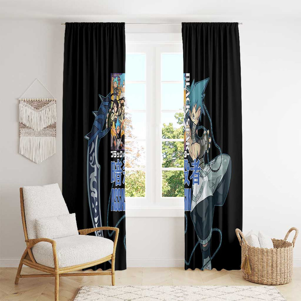 Black Star - Soul Eater Window Curtain Japan Anime Style