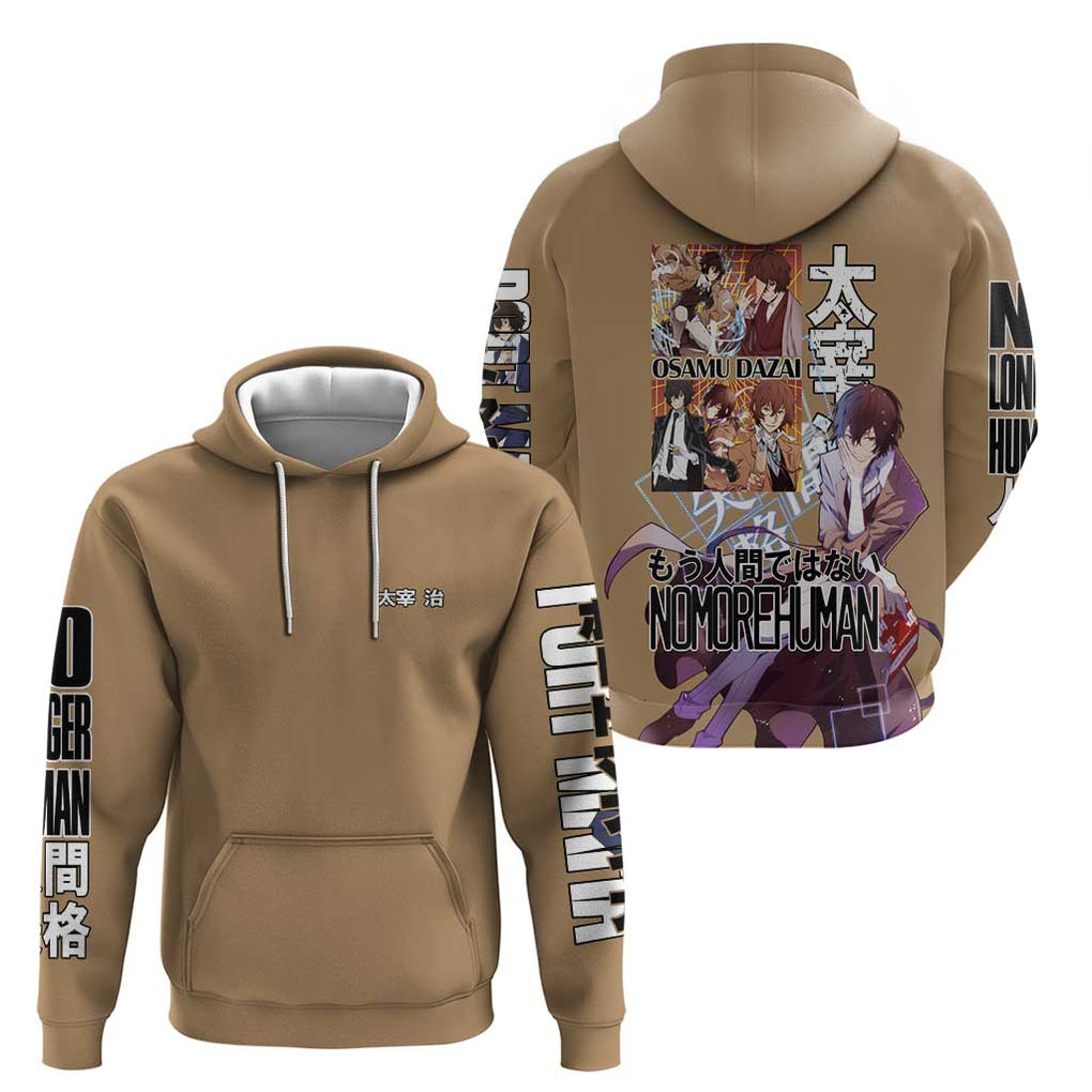 Osamu Dazai Bungou Stray Dogs Hoodie Anime Style
