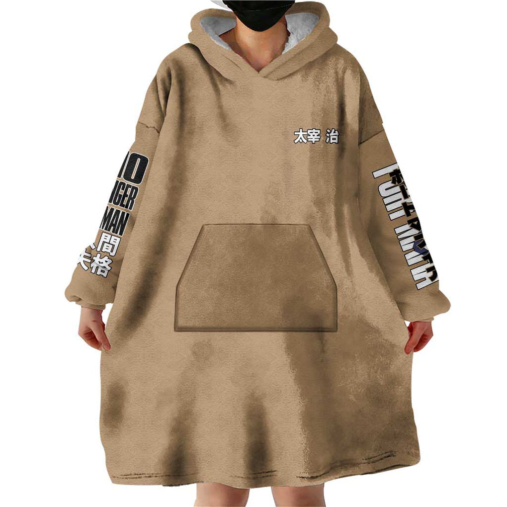 Osamu Dazai Bungou Stray Dogs Wearable Blanket Hoodie Anime Style