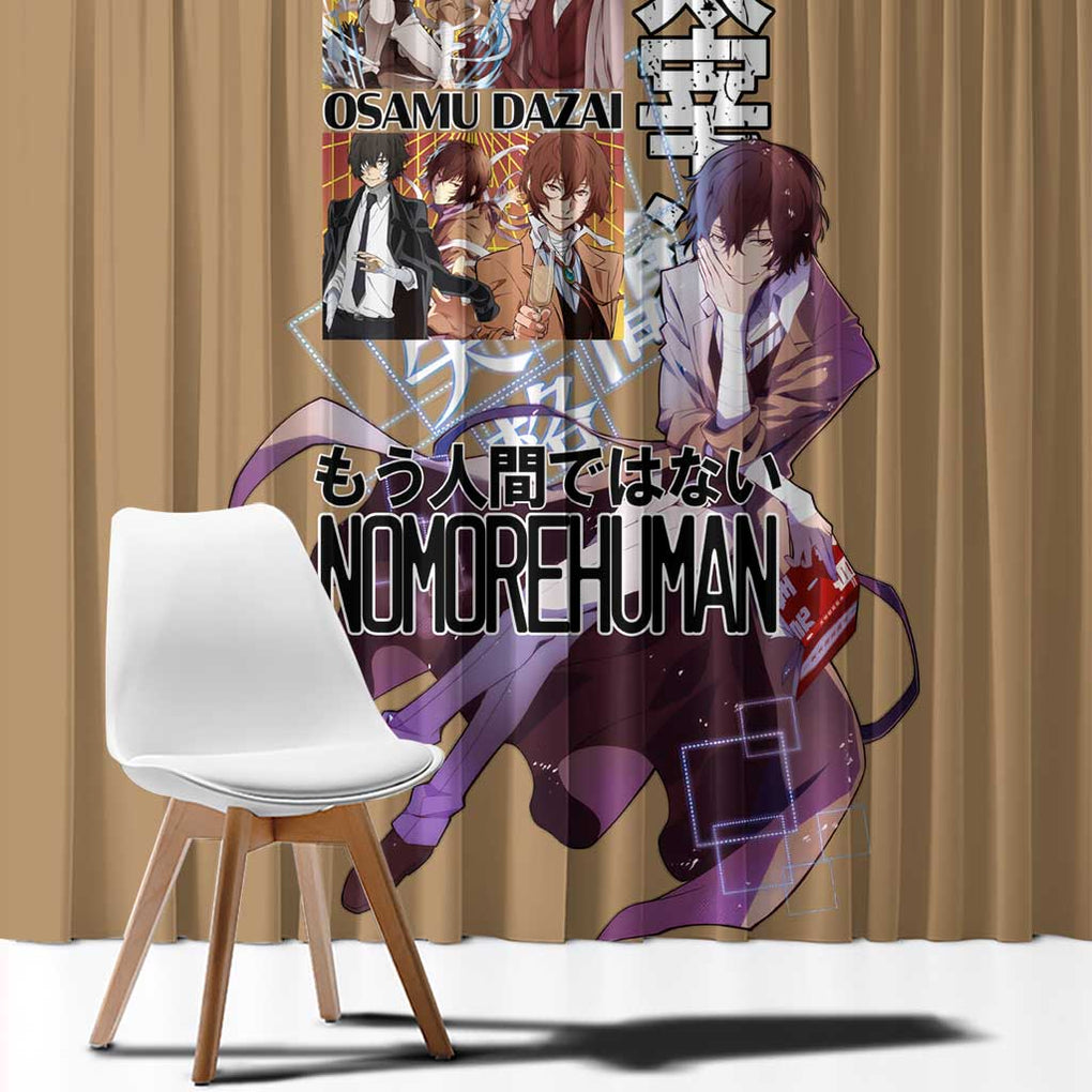 Osamu Dazai Bungou Stray Dogs Window Curtain Anime Style