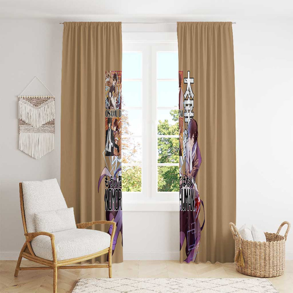 Osamu Dazai Bungou Stray Dogs Window Curtain Anime Style