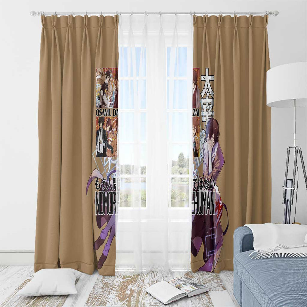 Osamu Dazai Bungou Stray Dogs Window Curtain Anime Style