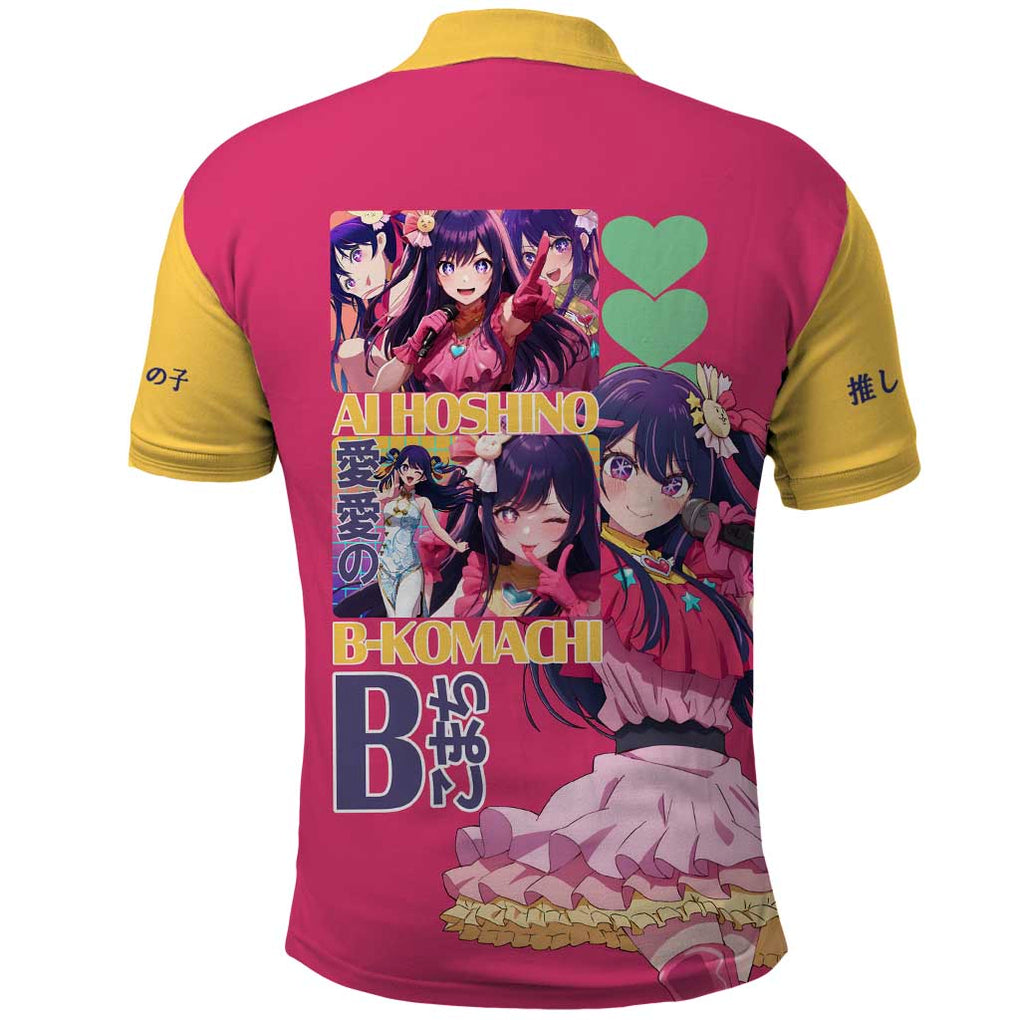 Ai Hoshino Oshi no Ko Polo Shirt Anime Style
