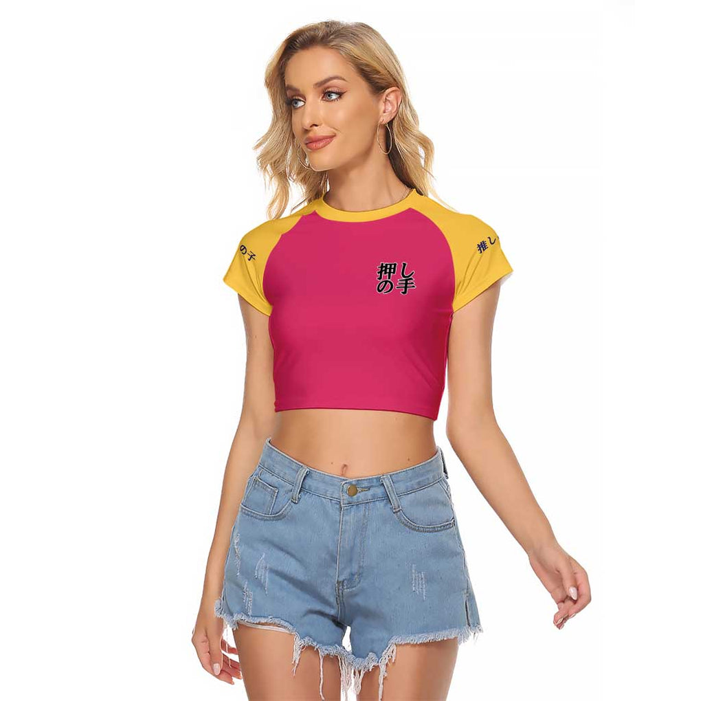 Ai Hoshino Oshi no Ko Raglan Cropped T Shirt Anime Style