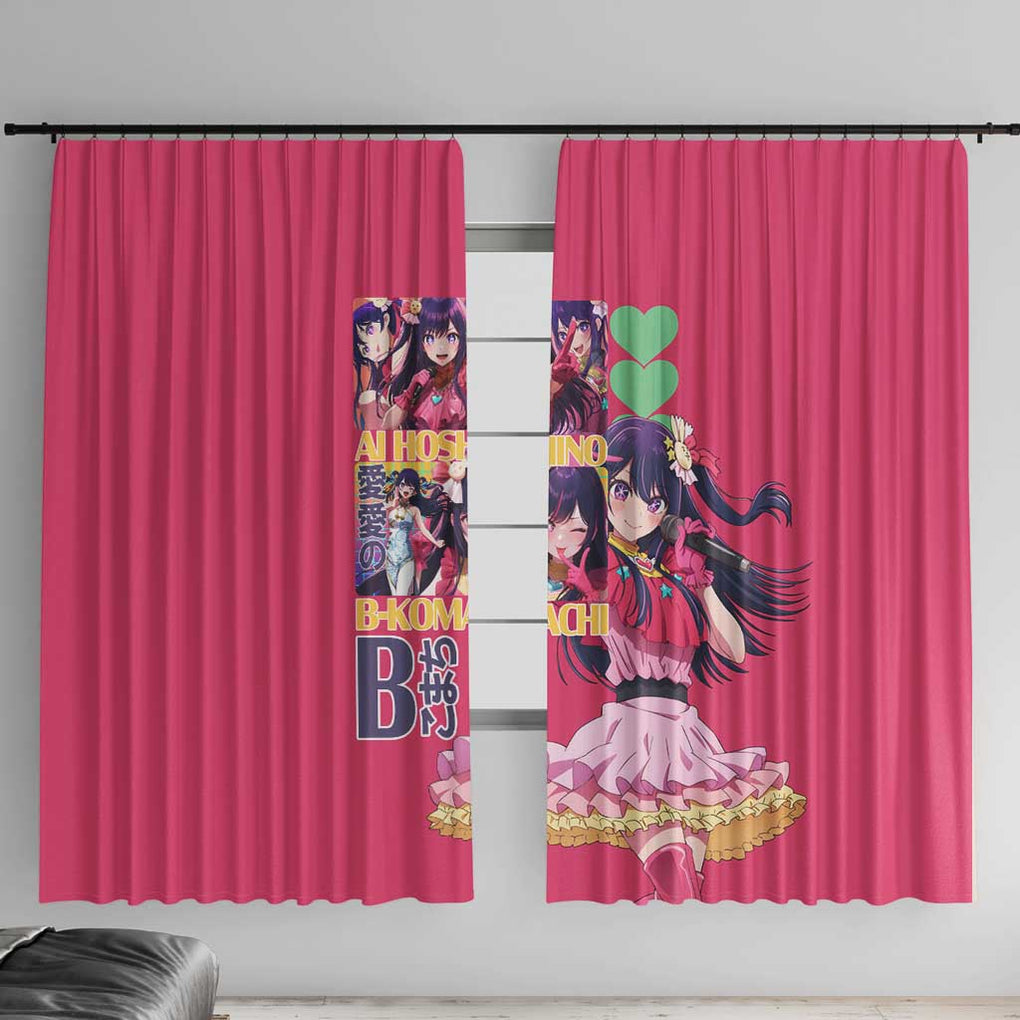 Ai Hoshino Oshi no Ko Window Curtain Anime Style