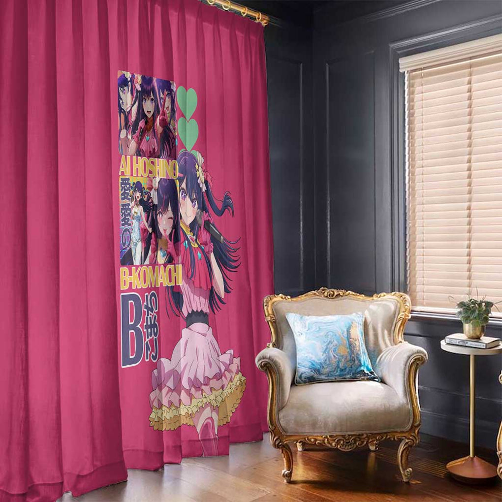 Ai Hoshino Oshi no Ko Window Curtain Anime Style