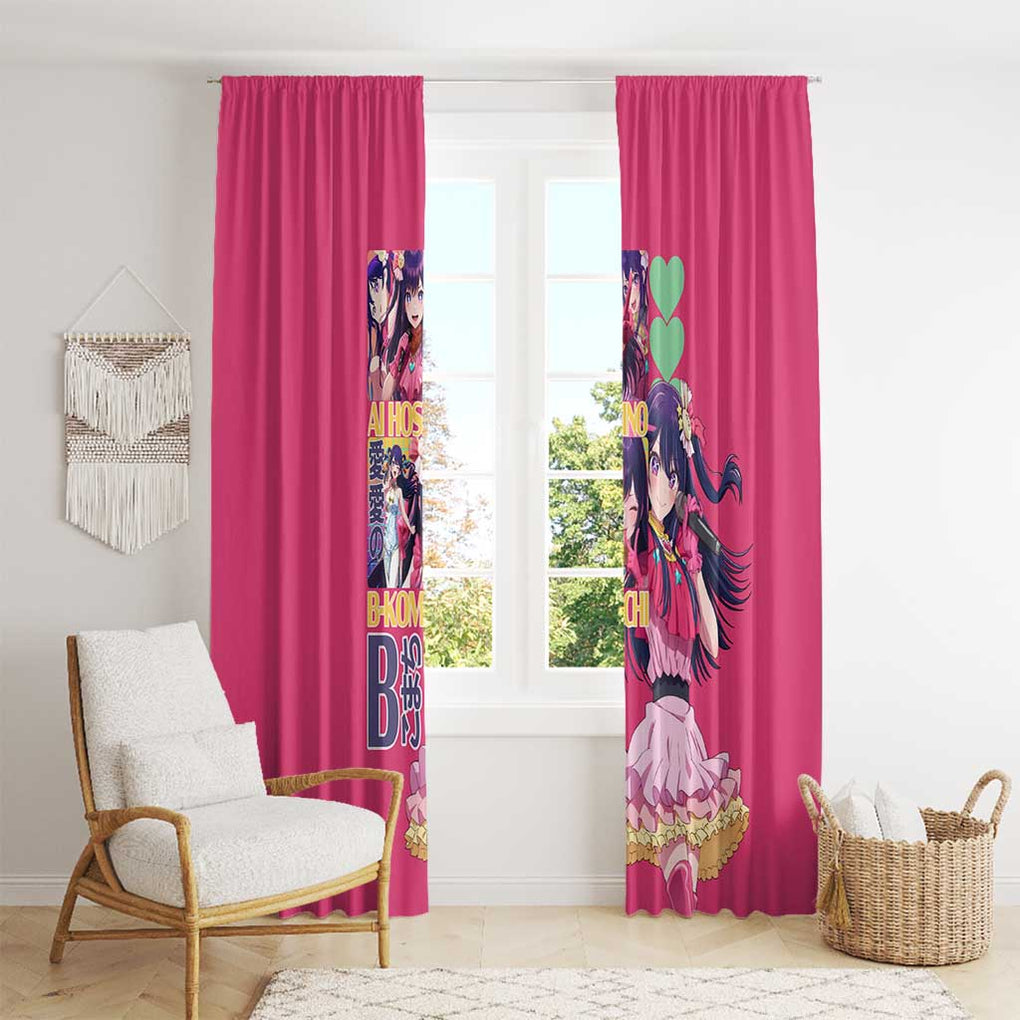 Ai Hoshino Oshi no Ko Window Curtain Anime Style