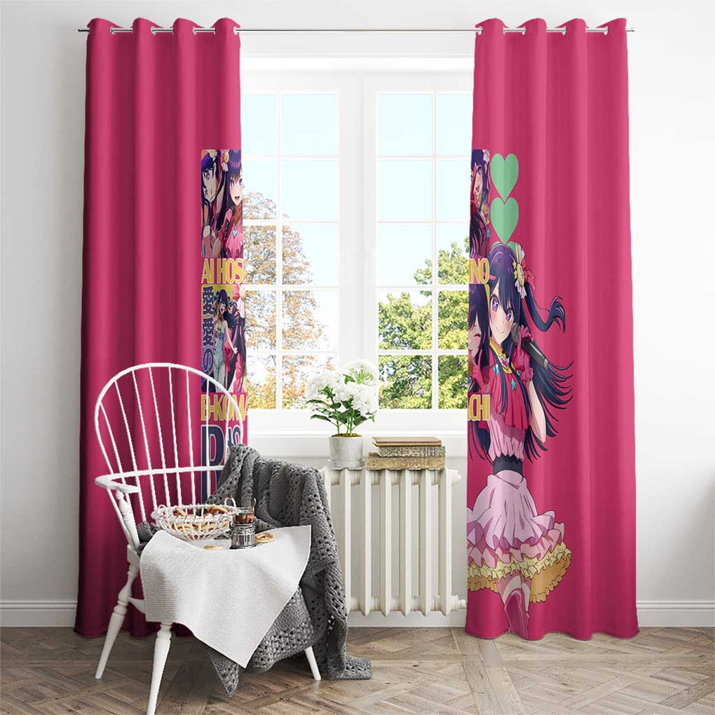 Ai Hoshino Oshi no Ko Window Curtain Anime Style