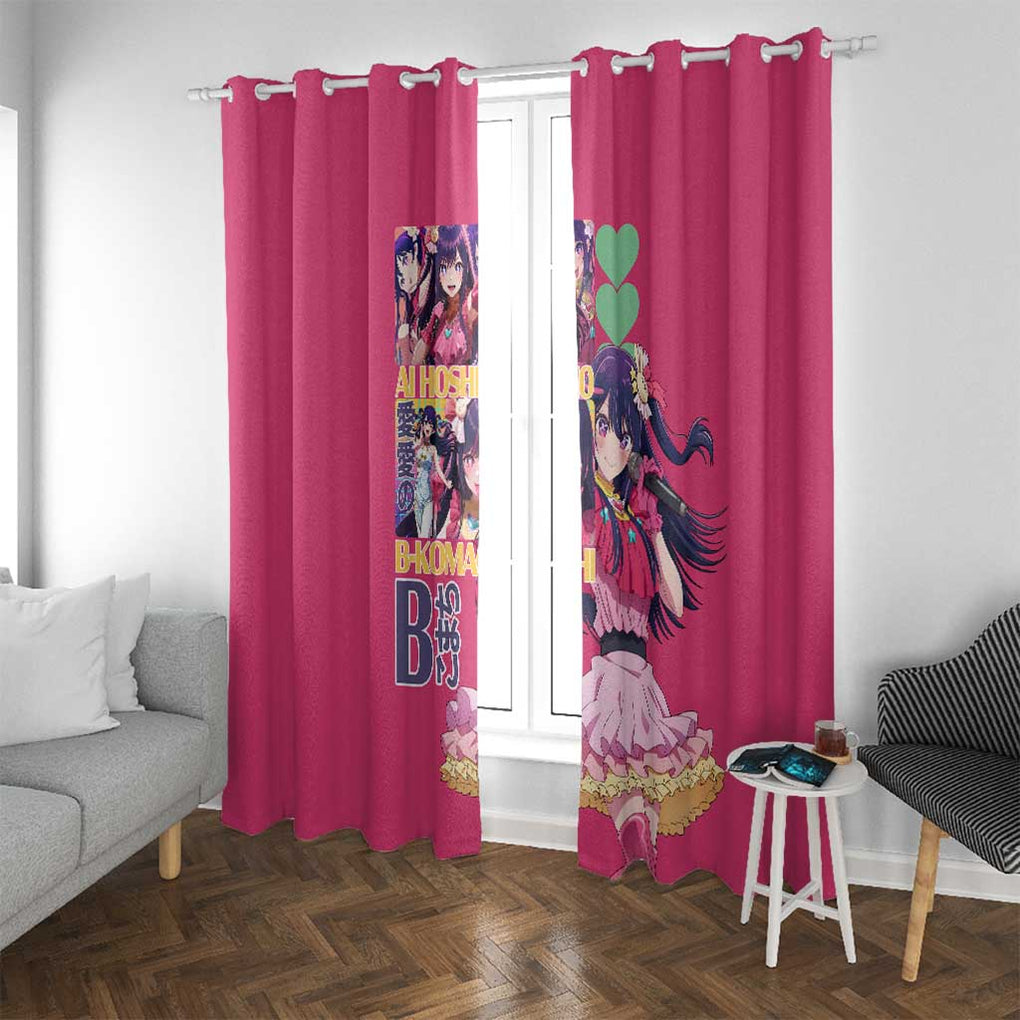 Ai Hoshino Oshi no Ko Window Curtain Anime Style