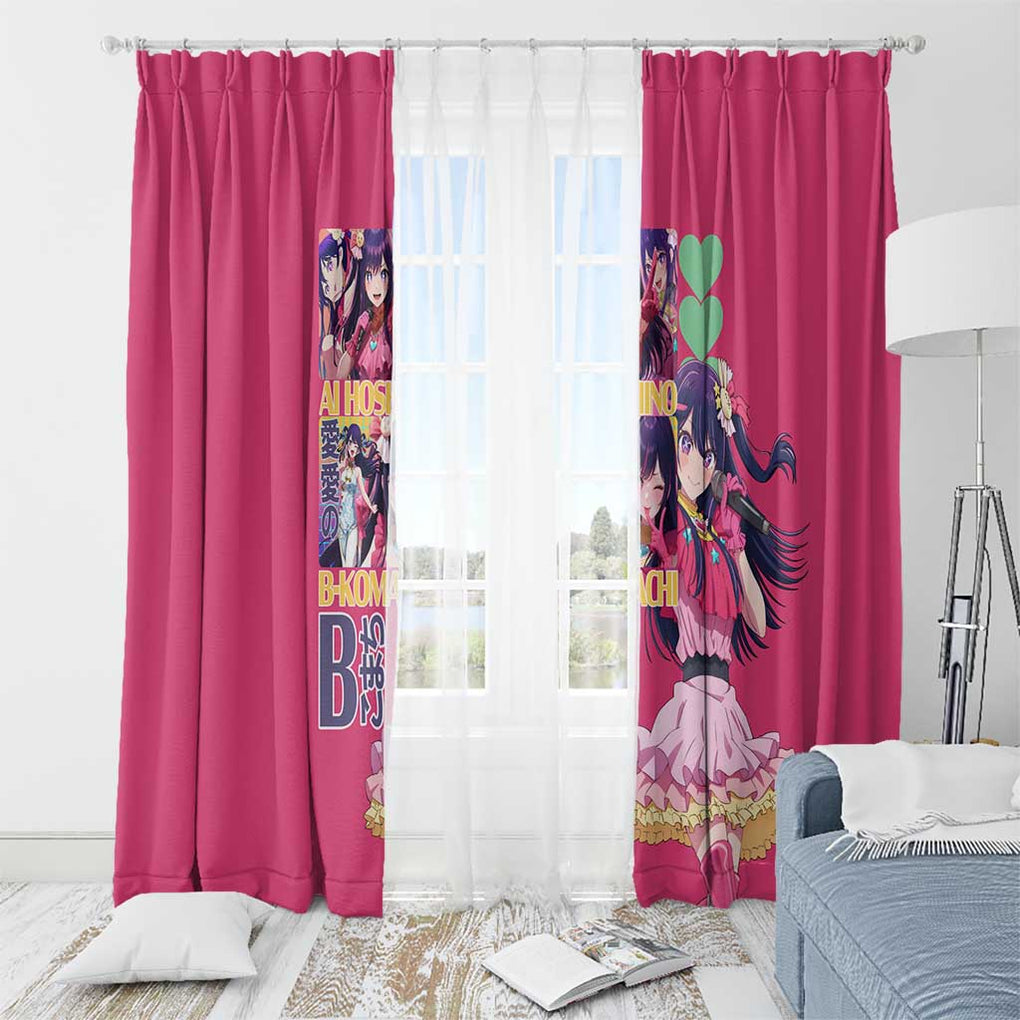 Ai Hoshino Oshi no Ko Window Curtain Anime Style