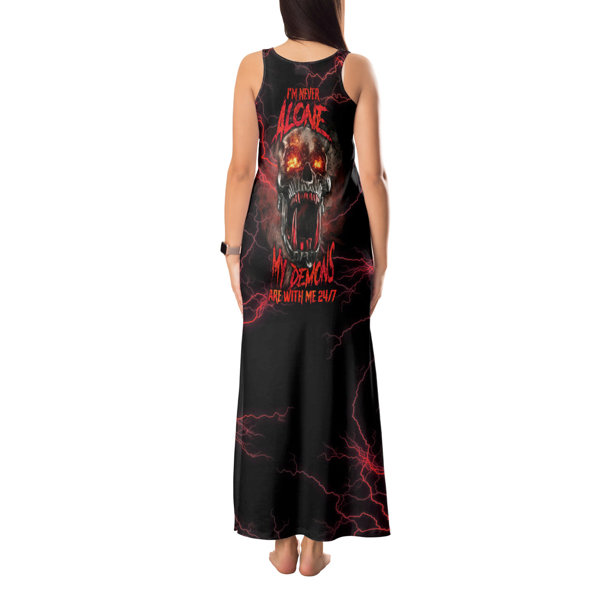 im-never-alone-skull-demon-tank-maxi-dress